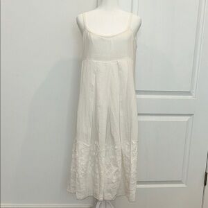 Pure DKNY Women’s Elegant White Maxi Dress, Size Small